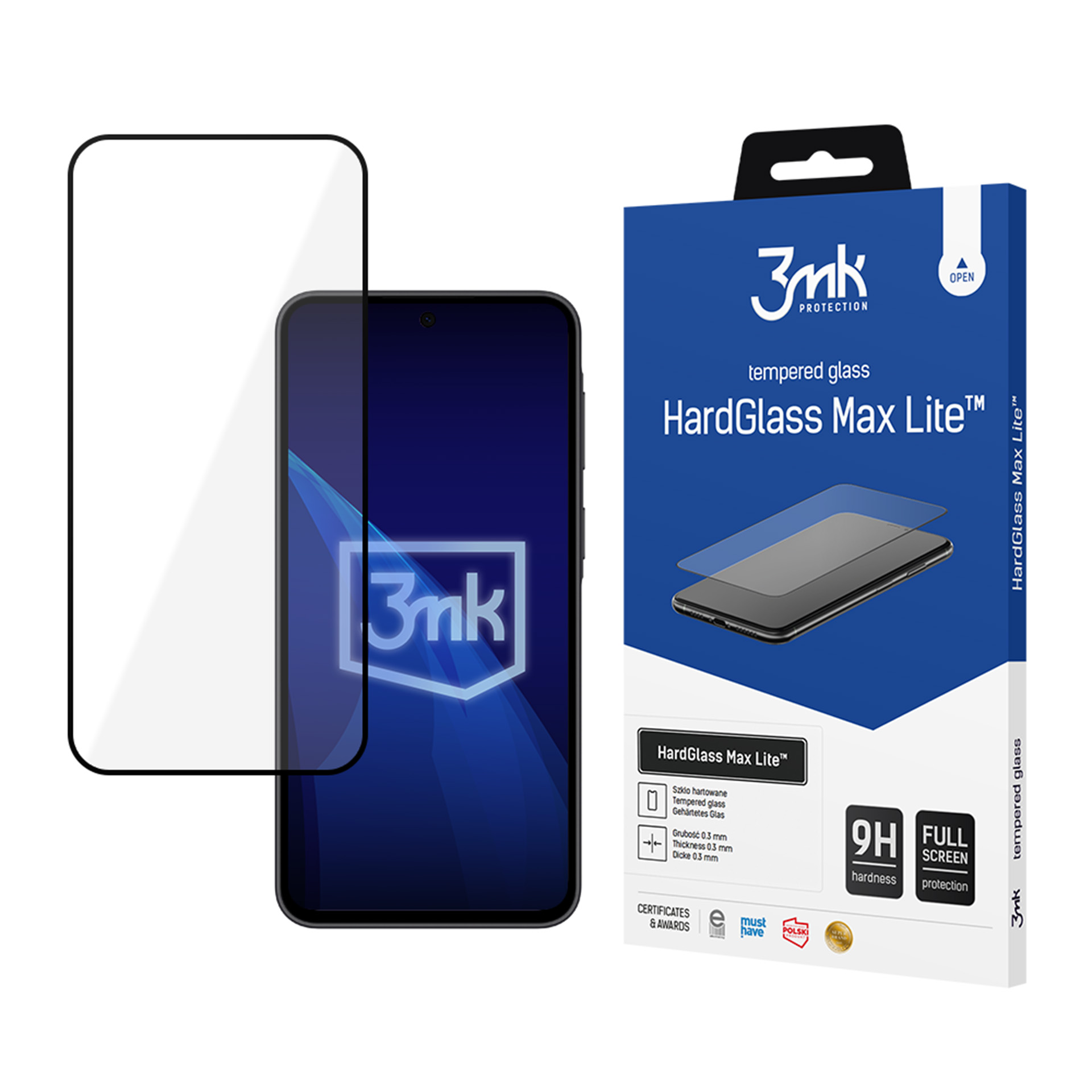 3mk tvrzené sklo HardGlass Max Lite Black pro Samsung Galaxy A37